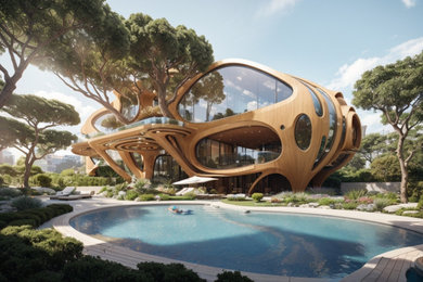 "The Wooden Egg - An Organic Parametric Nest"