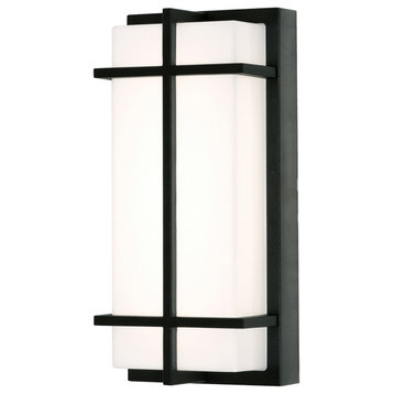 August 12" LED Outdoor Sconce - Black