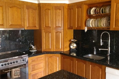 timber kitchen ,blackwood,stonebench tops