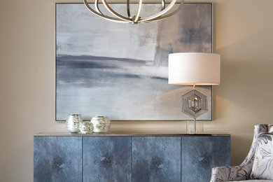 Inspiration for a large contemporary living room remodel in Las Vegas