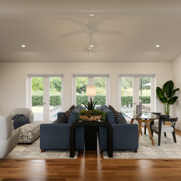 Mid-Century Modern Living & Dining Room | Orlando Transformation