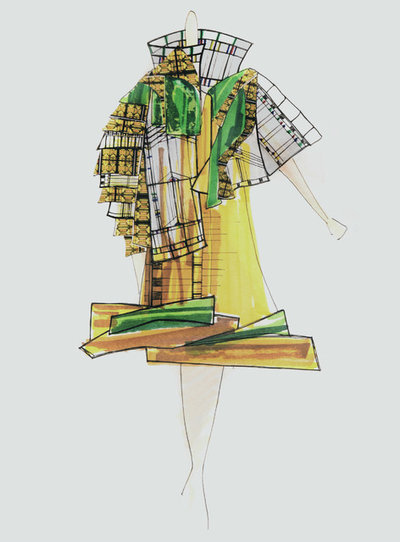 See Fashion Designs Inspired by Frank Lloyd Wright's Architecture