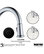 Karran Drop-In Quartz 33" 1-Hole 50/50 Double Bowl Sink, Black With Faucet