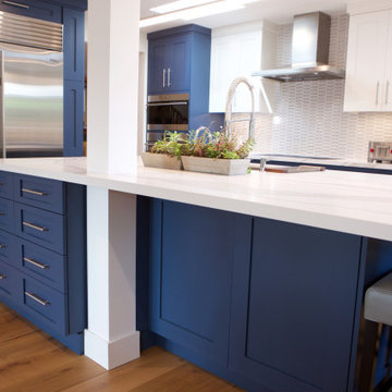Palo Alto Kitchen in Blue and White