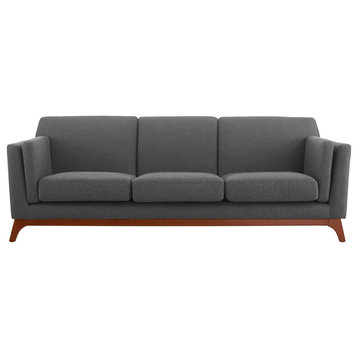 Chance Upholstered Fabric Sofa, Gray
