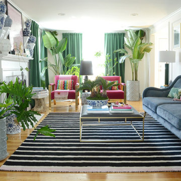 My Houzz: Tropical Chic Style in a 1950s New England Home