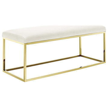 Cisne Bench With Gold Base