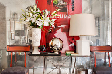 Inspiration for an eclectic family room in Madrid.