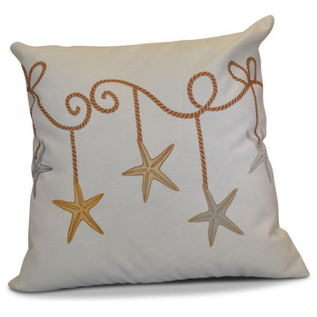Decorative Holiday Pillow Geometric Print, Gold, 26"x26"