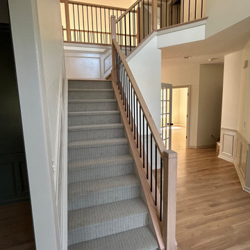 stair case updated for new rails and balusters