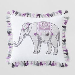 Sky Elephant Decorative Pillow, 14" x 16" - Products