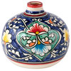 Novica Handmade Rishtan Orb Glazed Ceramic Vase