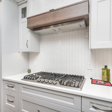 Maple & White Lacquer Traditional Kitchen