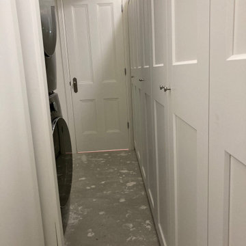 IKEA Pax Closet within Basement Laundry space
