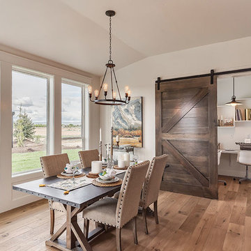 Dining + Nook, Hallmark Floors Ventura Collection, Sandal French Oak, Modern Far