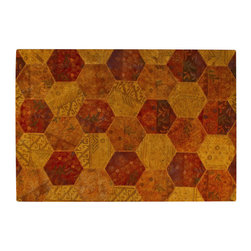 Mat Vintage - Mat Vintage Honeycomb Orange Rug - Rugs