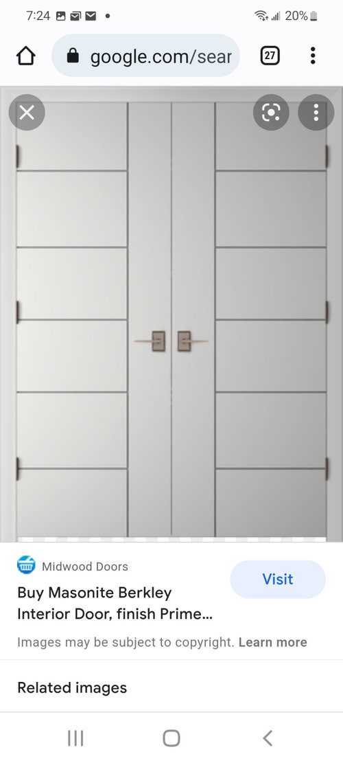 Interior doors new home