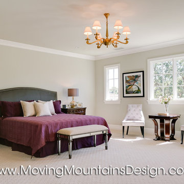 Tuscan Style Builder Home Staging Master Bedroom