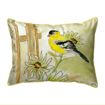 Betsy's Goldfinch Large Indoor/Outdoor Pillow 16x20