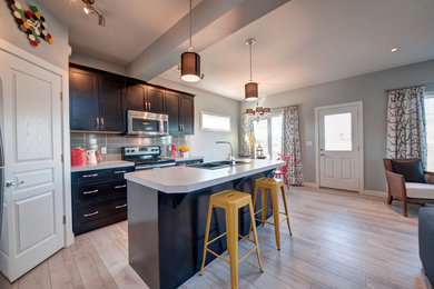 Kitchen - contemporary kitchen idea in Calgary