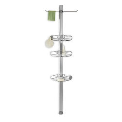 simplehuman® 4-Tier Stainless Steel Tension Pole Shower Caddy - Shower Caddies