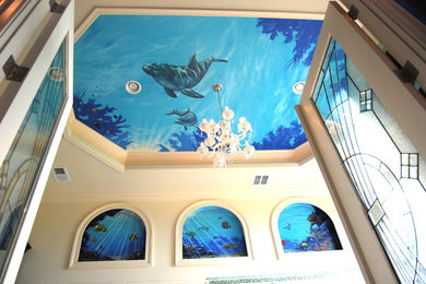 Example of an island style bathroom design in Orlando