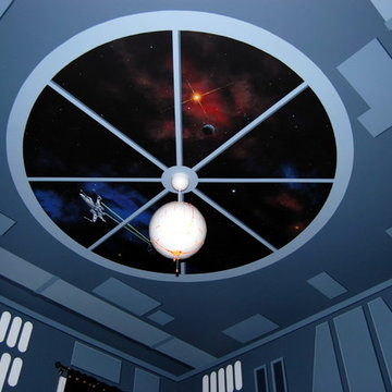 Star Wars: The Force Awakens Murals in a bedroom by Tom Taylor of Mural Art LLC