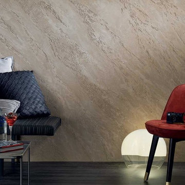 Venetian plaster living room walls