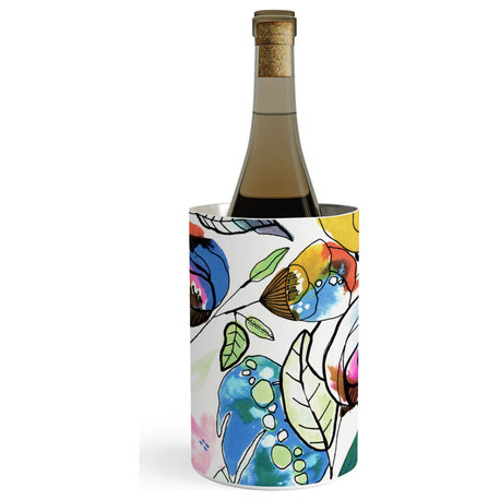 Deny Designs CayenaBlanca Coloured Flowers Wine Chiller