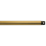 Kichler - Fan Down Rod 48", Burnished Antique Brass - 48 inch Extension Downrod 1 inch (O.D.) in Burnished Antique Brass