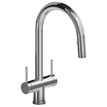 Azure Kitchen Faucet With Spray, Chrome