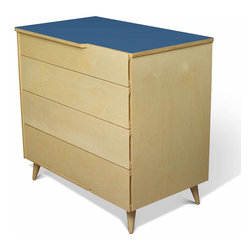 11-Ply 4 Drawer Dresser with Postal Blue Laminate Top - Bunk Beds