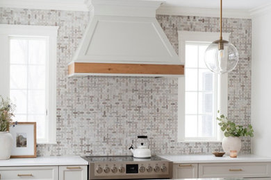 Inspiration for a transitional kitchen remodel in Boston