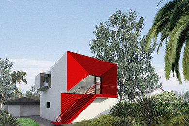 Trendy home design photo in Los Angeles