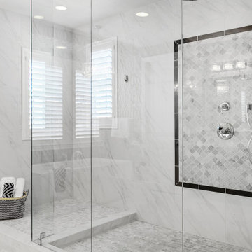 Contemporary Monochromatic Bathroom