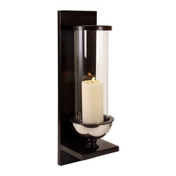 IMAX Silver Metal And Glass Wall Sconce - SKU: 56075 - Wall Sconces