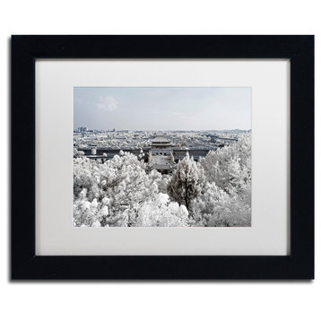 Philippe Hugonnard 'White Nature' Art, Black Frame, White Matte, 14"x11"