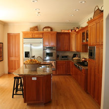 tan kitchen cabinets