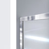 DreamLine Infinity-Z 36"x48" Frosted Sliding Shower Door, Center Base, Backwalls