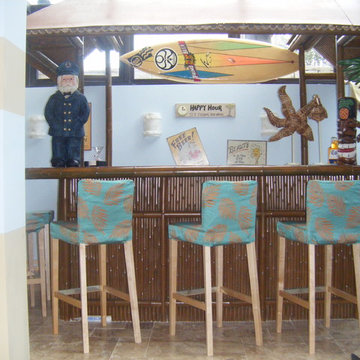 Rooms - Home Bars - With Antique Chinese Design Elements