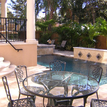 Tampa Florida Transitional Poo Spa Outdoor Living