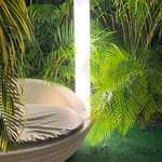 Artkalia - Toscaa LED Lamp - Perfect  to add  modern touch  anywhere with its pure line  the Toscaa is wired with LED tube for 360 degree light diffusion. ( Wired  LED Floor lamp, Polyethylene body, Indoor/Outdoor light, LED tube (1) Cool White 6500K 20W, Shock resistant, Designed and Manufactured in Europe, Waterproof IP65, certified: CE, ROHS, FCC)
