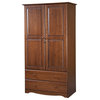 100% Solid Wood Optional Shelf for Smart or Cosmo 4-Door Wardrobes Only, Mocha