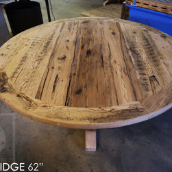 Round Reclaimed Wood Tables - Dining Tables