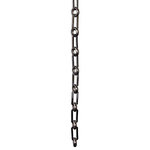 RCH Supply Co - Rectangular With Cut Edges, Un-Welded Link Solid Brass Chain, Polished Nickel - Decorative brass chain that can accentuate any space. Perfect for hanging lighting fixtures and other decor, making curtain ties and pulls, or any other interior and/or exterior decorating projects. All chains are made out of Solid Brass, available in a wide array of finishes that do not tarnish.  Purchase chain by the foot.