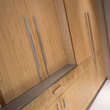 White & Oak Contemporary Kitchen