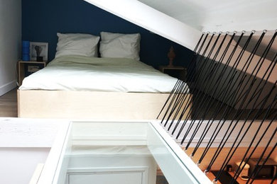 Modern bedroom in Paris.