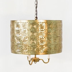 Greek Key Chandelier - Chandeliers