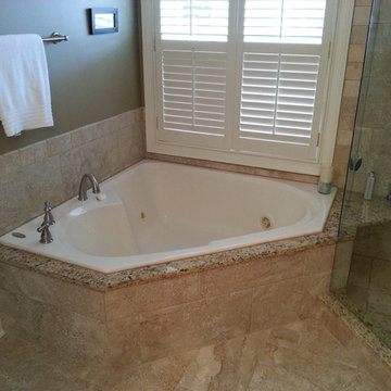 Shower with Granite Shelf
