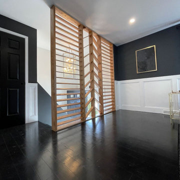 Custom Wood Slat Partition – Modern Entryway Feature in South Jersey